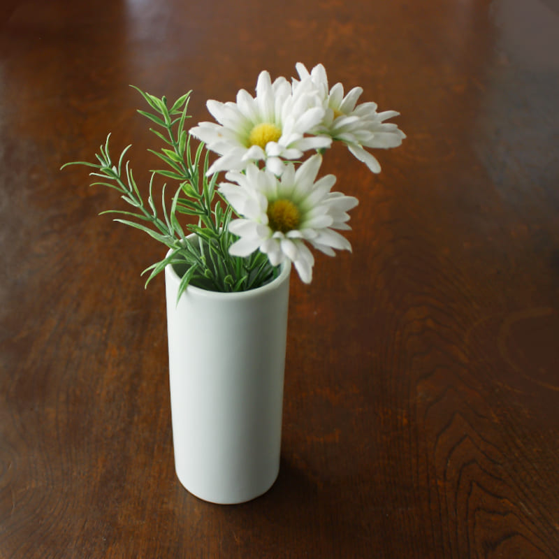 楽天市場】【アウトレット】円筒型花瓶 小・14cm [Φ5.8cm] / 花瓶 白