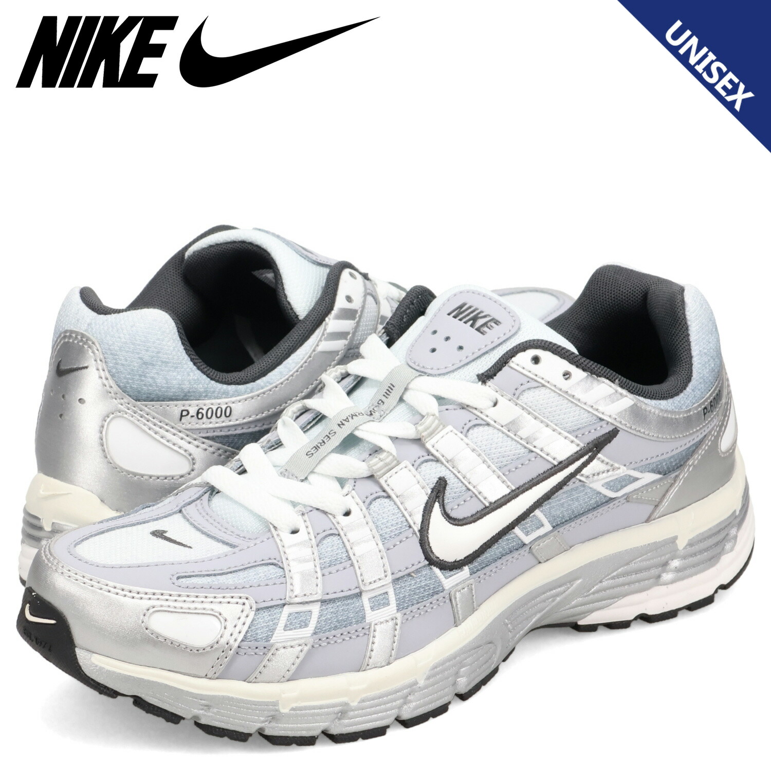 楽天市場】NIKE P-6000 ナイキ スニーカー メンズ レディース シルバー