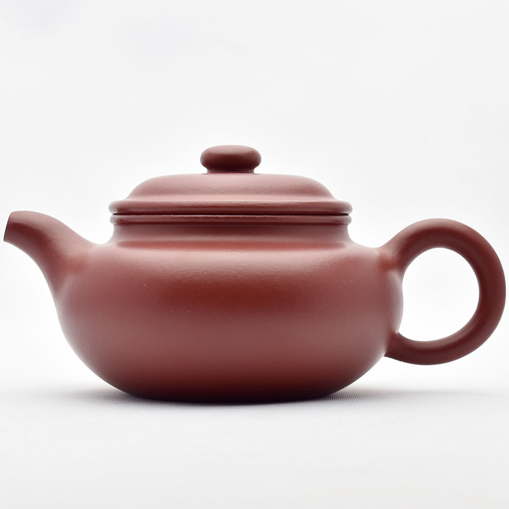 唐物 中国宜興 朱泥急須 紫泥 茶道具 横幅10.5センチm8 中国宜興