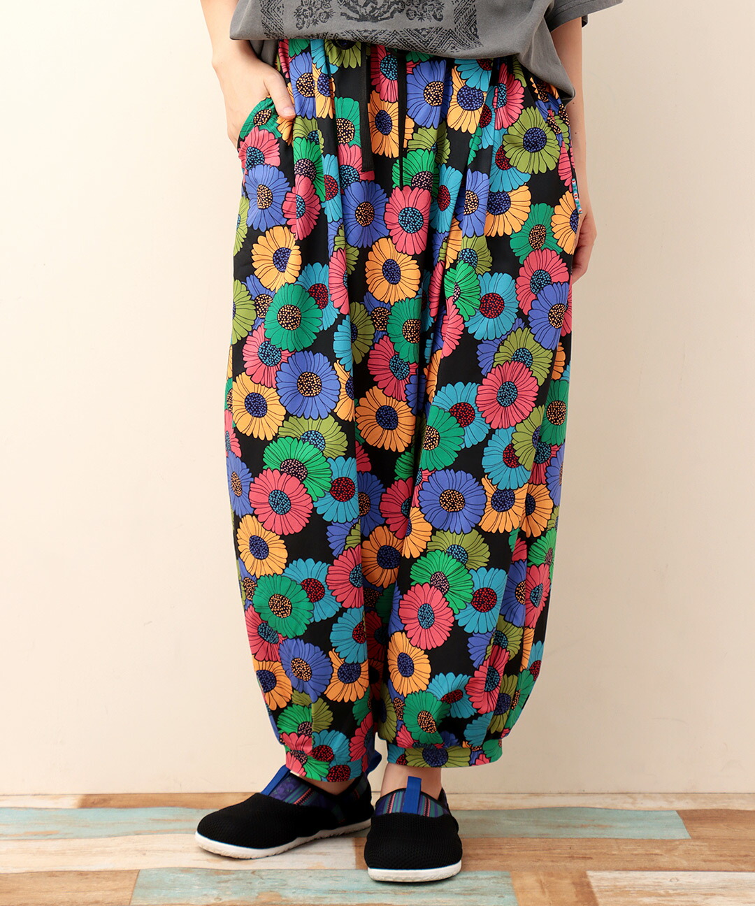 楽天市場】【SALE】ドライ軽量ストレッチUVタイ風パンツ ／ サルエル