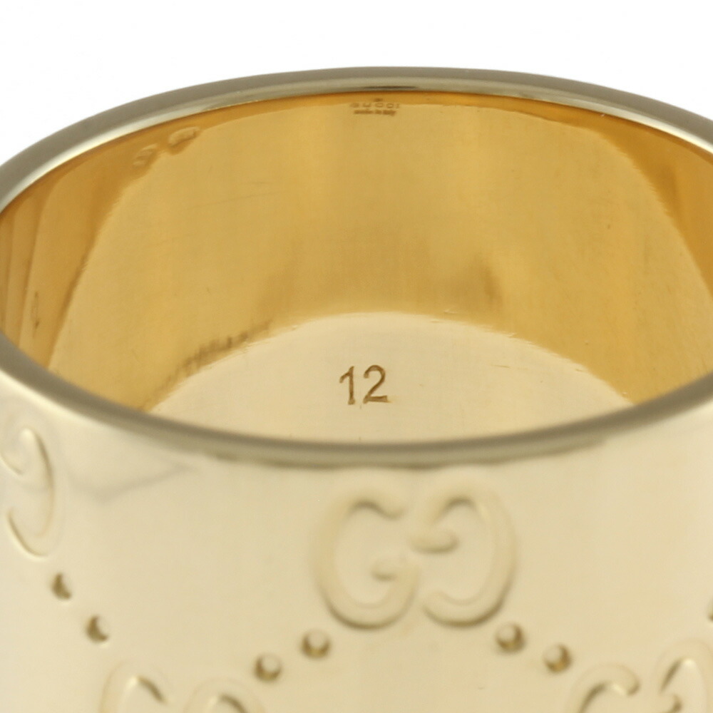 楽天市場】グッチ GUCCI アイコンワイド リング 指輪 12号 18金 K18