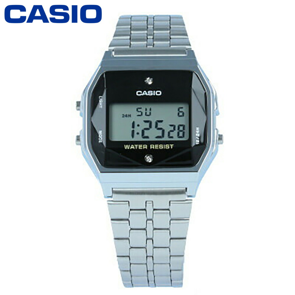 CASIOカシオ天然ダイヤモンドチプカシ A159WAD-1 ホログラム付き 楽天