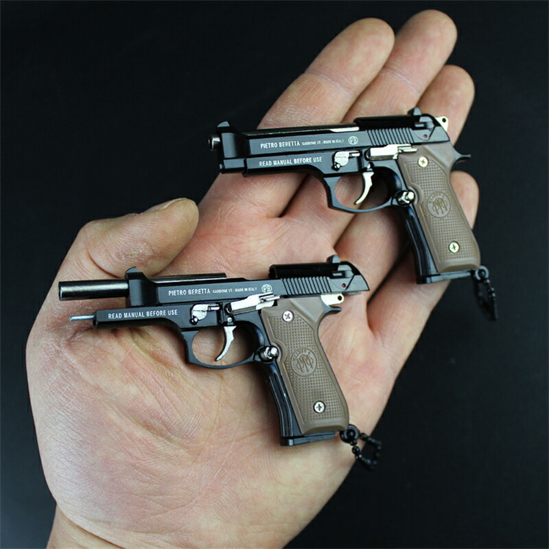 楽天市場】【メタル製】1／3 ミニチュア ベレッタ M92Fキーホルダー