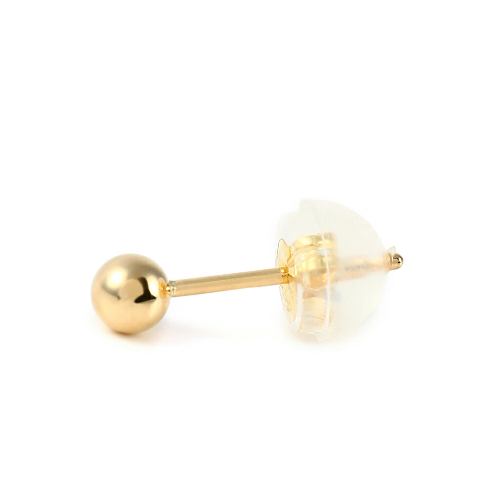 楽天市場】18金 メンズ ピアス 18k イエローゴールド 「 Keller ボール