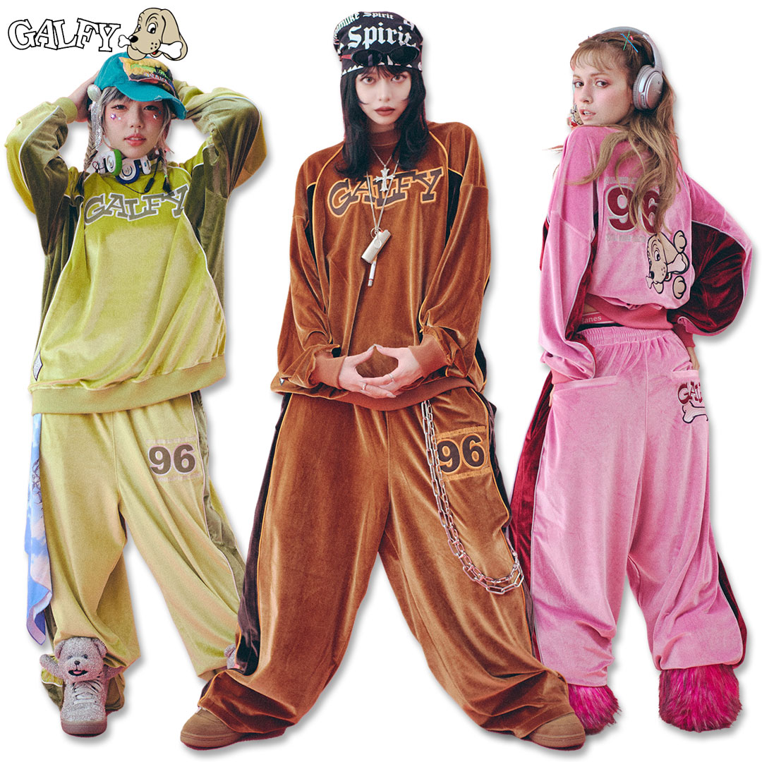 楽天市場】ガルフィー GALFY 俺らの96' ベロア SET UP セットアップ L