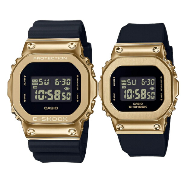 楽天市場】G-SHOCK ペアウォッチ GM-5600G-9 GM-S5600GB-1 腕時計