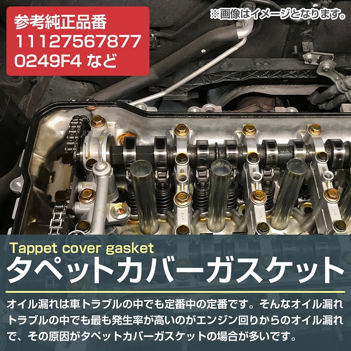 楽天市場】シリンダーヘッドカバーガスケット プジョー 207 308 508