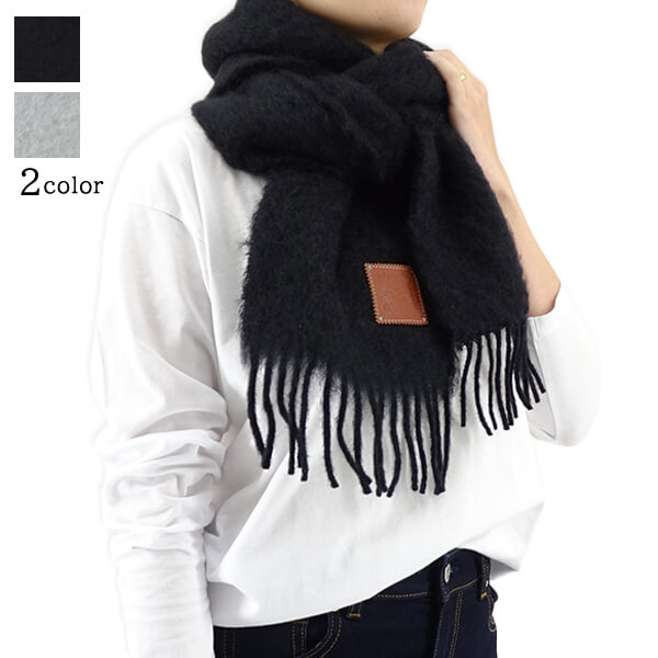 楽天市場】ロエベ LOEWE レディース メンズ マフラー F655254X01 BLACK