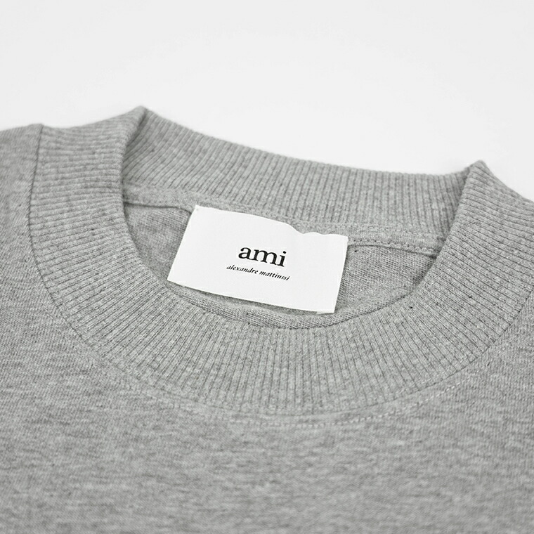 楽天市場】アミ AMI メンズ 長袖Tシャツ UTS200 701 GRIS CHINE グレー