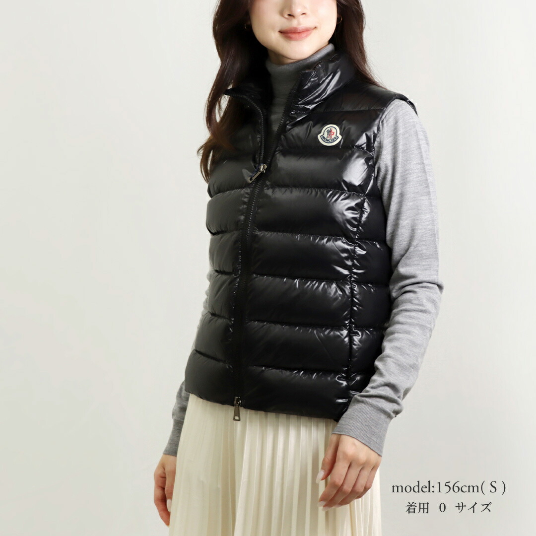 MONCLER GHANY ガーニー ダウンベスト ワッペンロゴ ウール S MONCLER