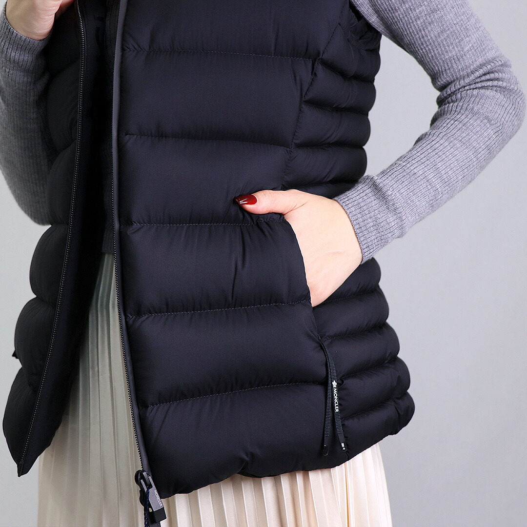 楽天市場】モンクレール MONCLER レディース ダウンベスト BARRAUX
