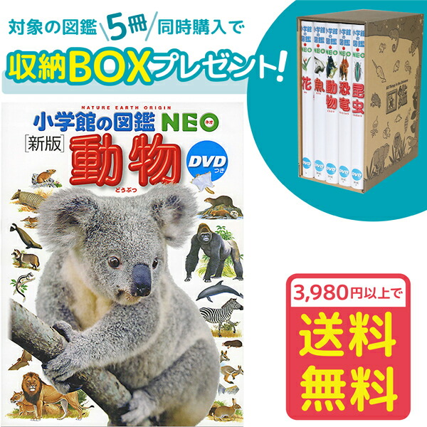 楽天市場】【収納BOX付・送料無料・条件有】小学館の図鑑NEO［新版