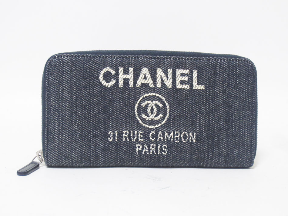 楽天市場】CHANEL シャネル ドーヴィル ラウンドファスナー財布 長財布