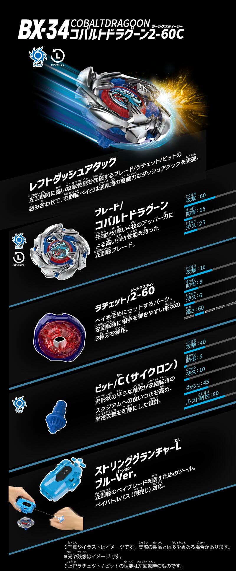 楽天市場】BEYBLADE X ベイブレードX UX-11 インパクトドレイク ＋ BX