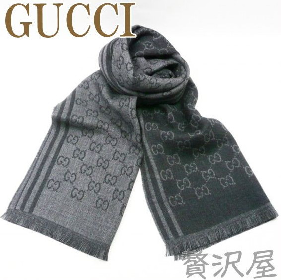 楽天市場】グッチ GUCCI マフラー ストール GG柄 高級ウール 大判
