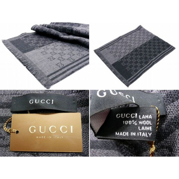 楽天市場】グッチ GUCCI マフラー ストール GG柄 高級ウール 大判