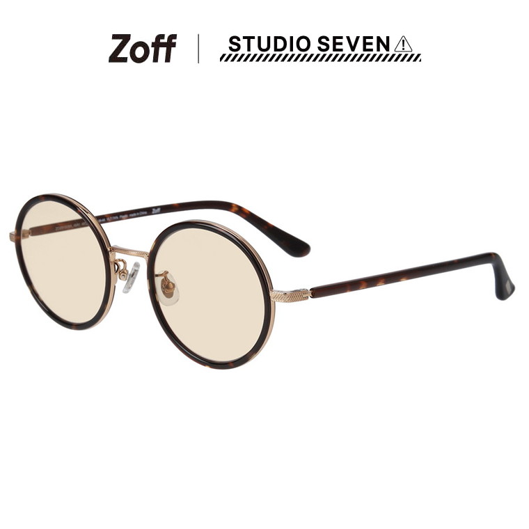 楽天市場】|ラウンド型 サングラス（ブラウン（デミ柄）） Zoff STUDIO