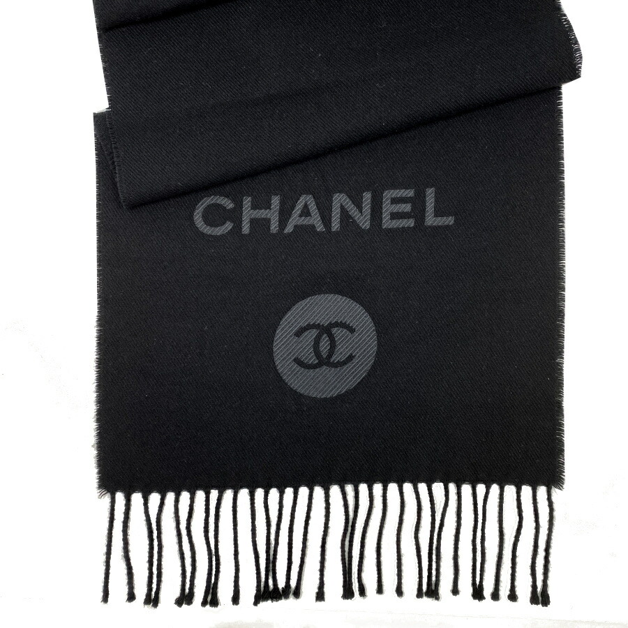 楽天市場】【新品】CHANEL シャネル マフラー カシミヤマフラー ロゴ