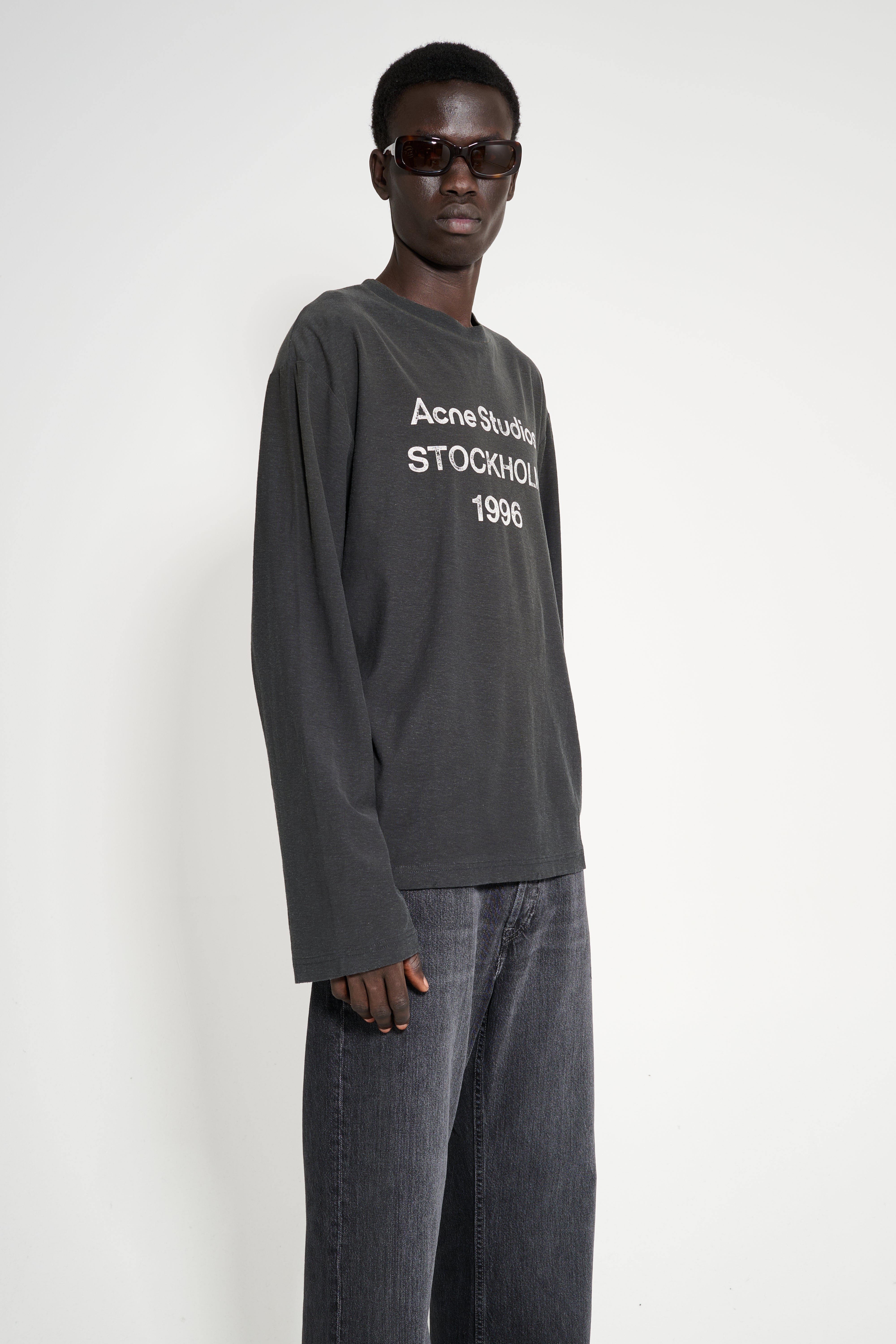 Acne Studios 1996 Long Sleeve T-shirt Faded Black – Très Bien