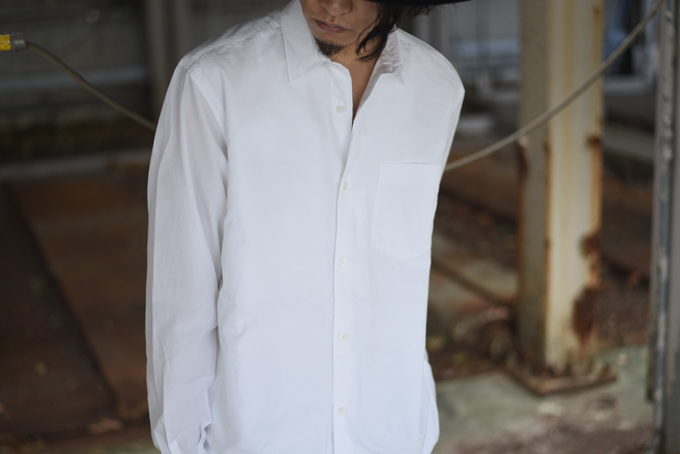 COMOLI -コモリダブルフロントシャツ,バンドカラーシャツ- | twelve blog
