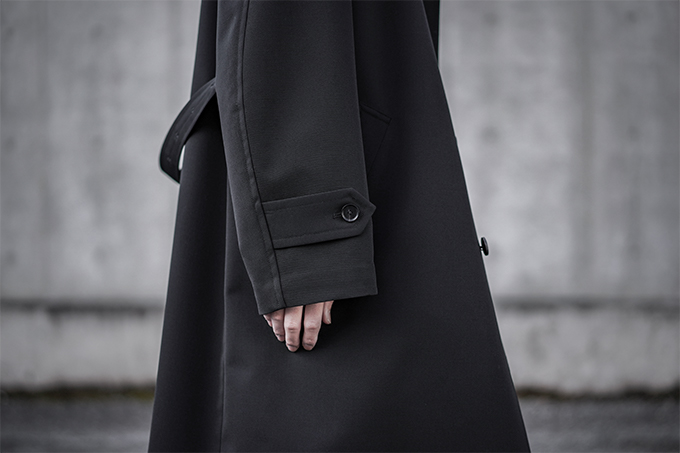 AURALEE -Wool Max Canvas Chambray Soutien Collar Coat- | twelve blog