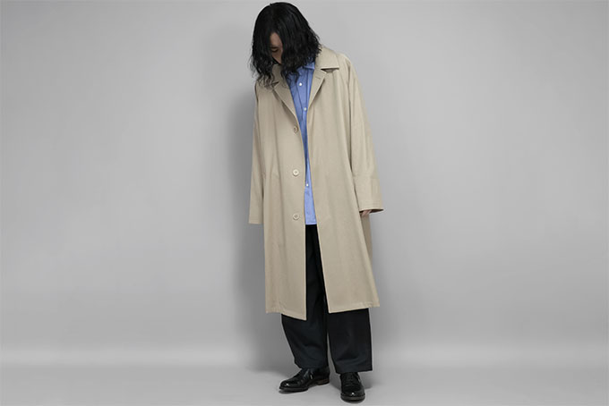 AURALEE -Washed Finx Chambray Soutien Collar Coat- | twelve blog