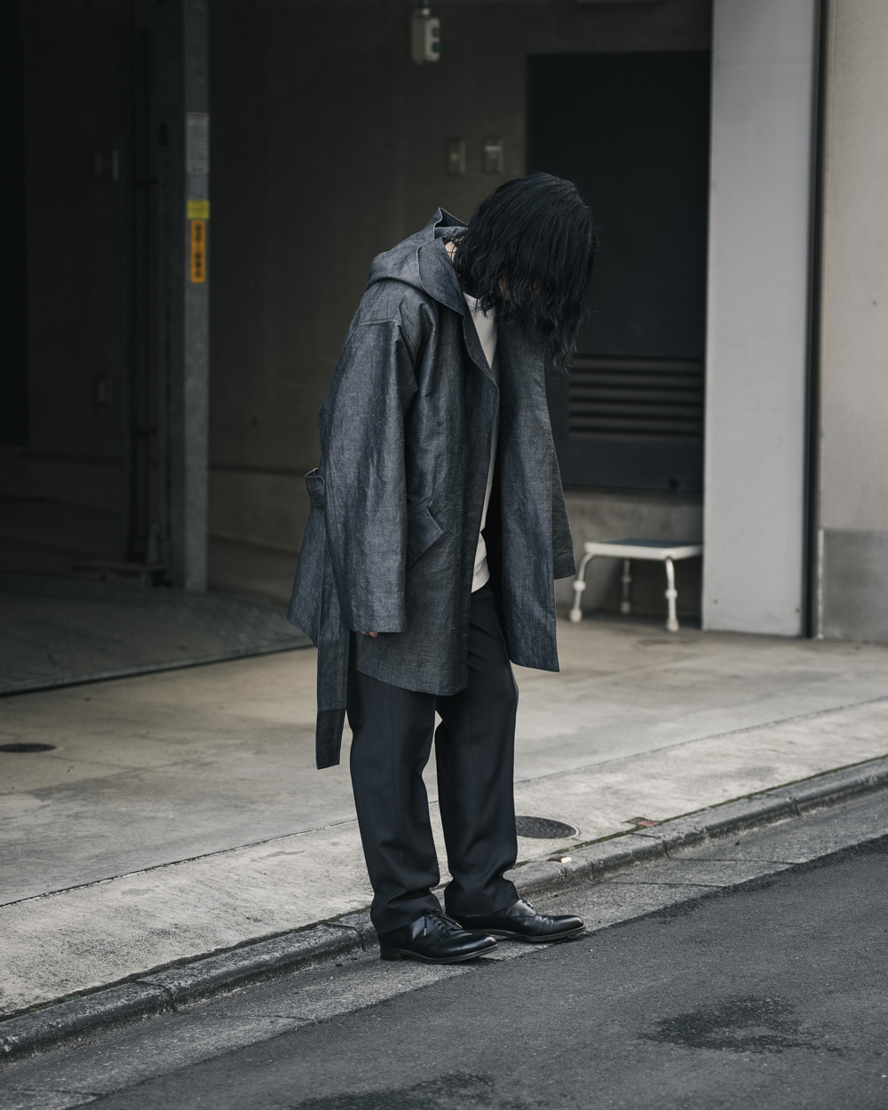 SALE】POSTELEGANT / Cotton Hemp Hooded Coat | twelve