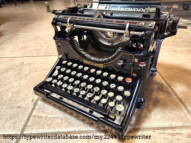 1917年製 UNDERWOOD (アンダーウッド) NO.5 タイプライター 1917