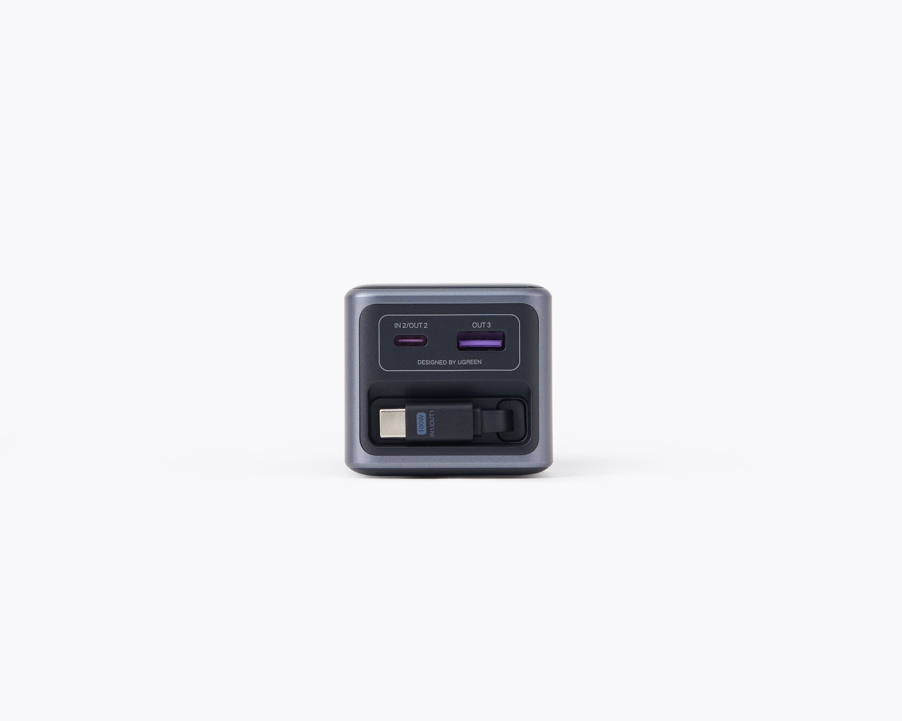 UGREEN Nexode 巻き取り式 USB-Cケーブル内蔵 モバイルバッテリー