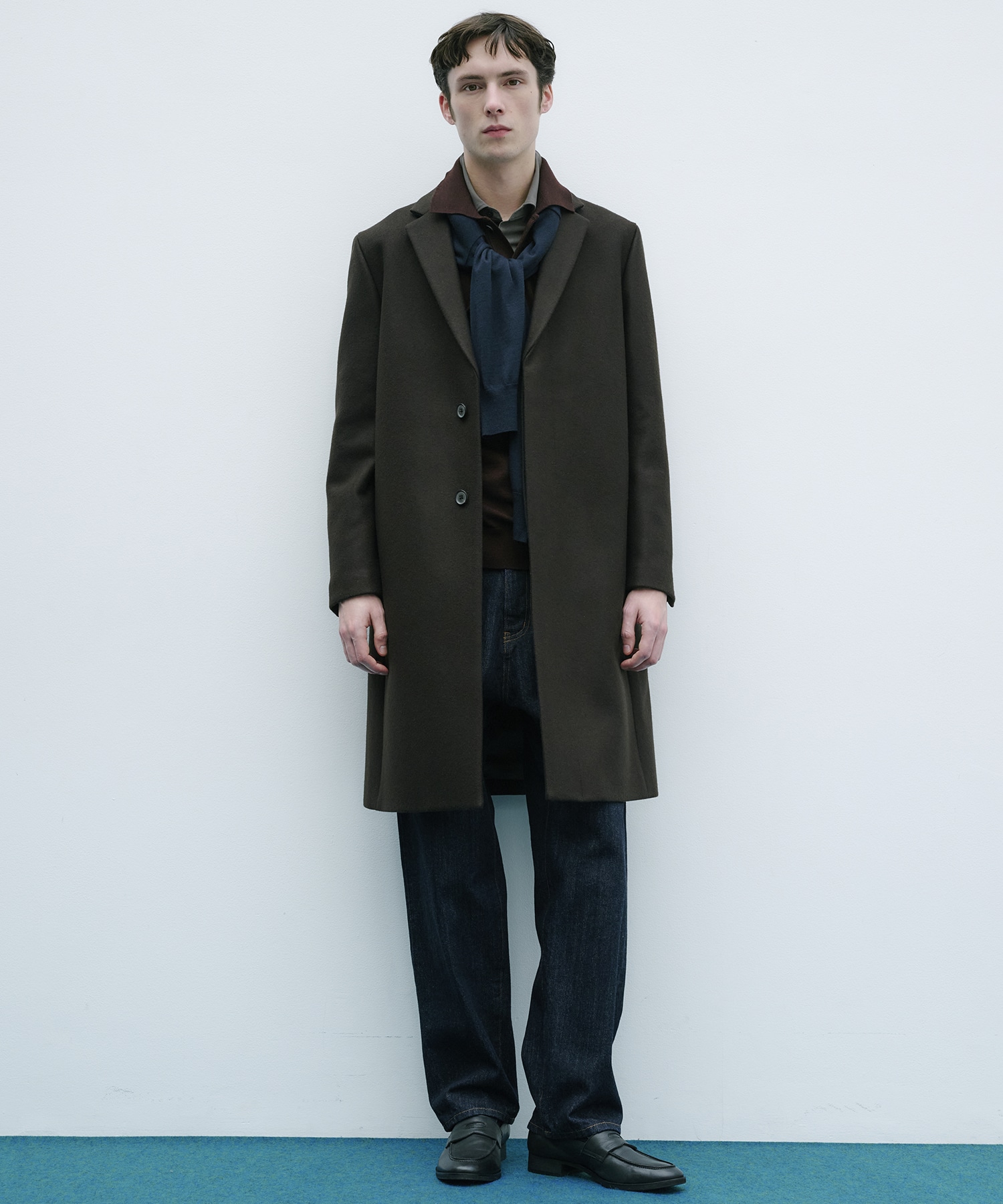 残りわずか｜再入荷なし〉LORO PIANA CASHMERE SILK KNIT POLO(1 DARK