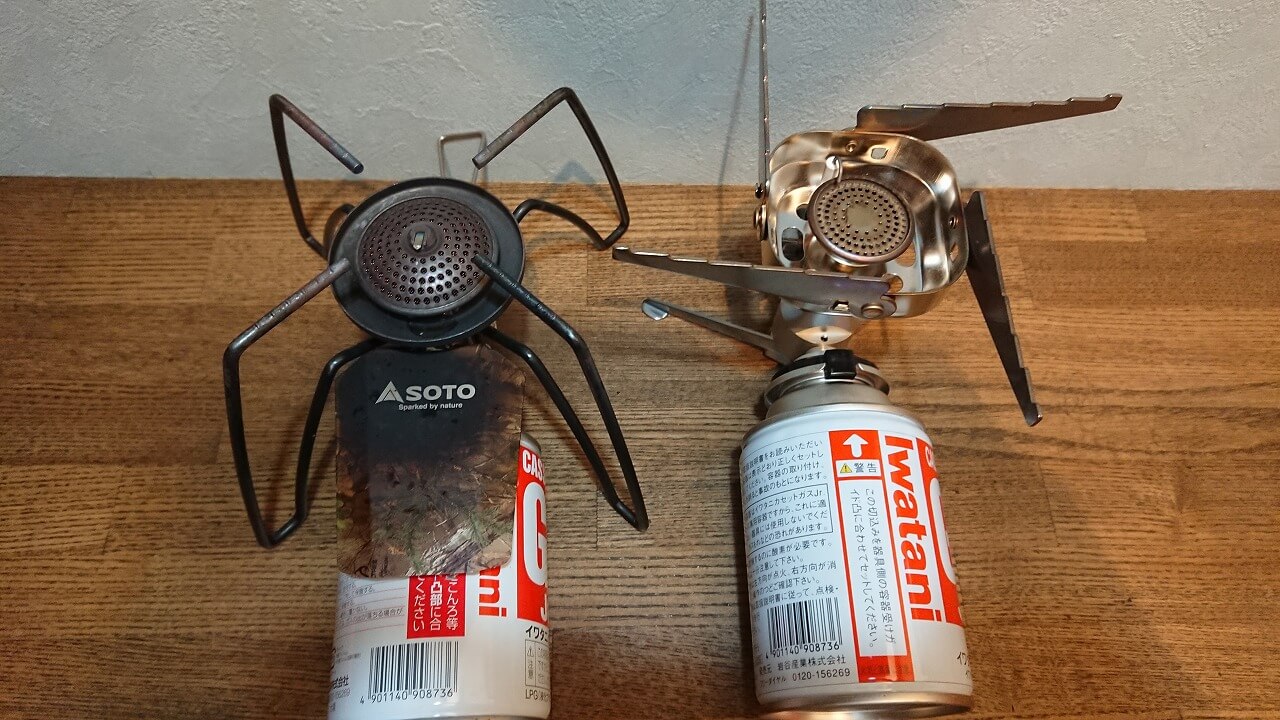 イワタニ 「ジュニアバーナー」とSOTO「ST-310」を並べて比較