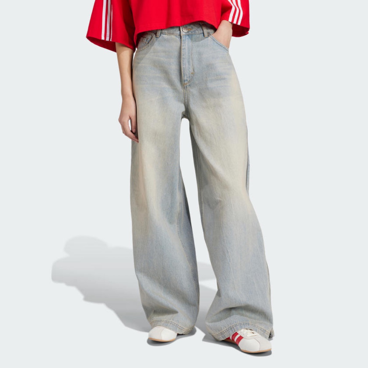 adidas ワイドデニムジップパンツが国内好評発売中 【JX9210】 | UP TO