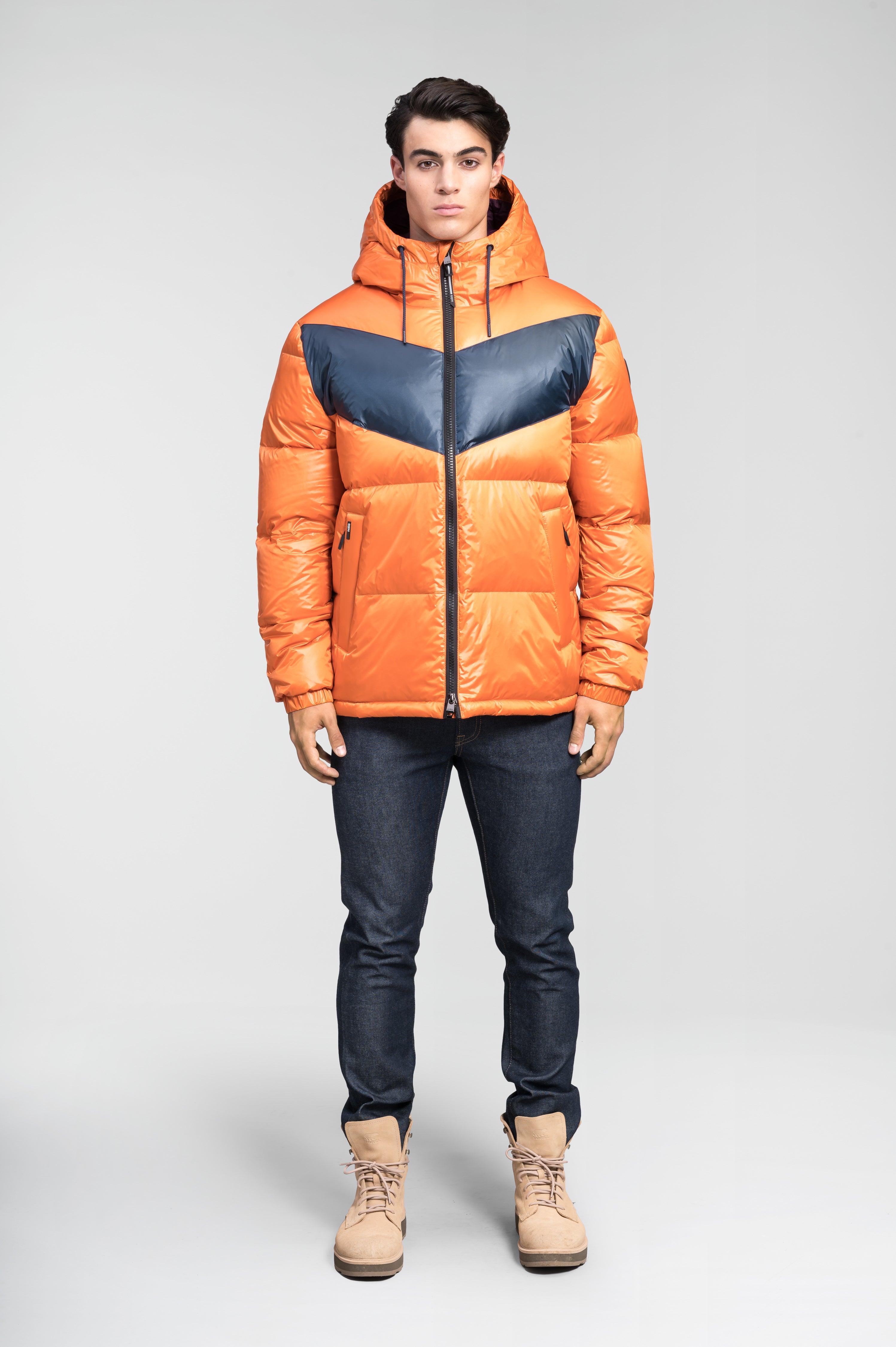 Dyna Men's Chevron Quilted Puffer Jacket – Nobis - US