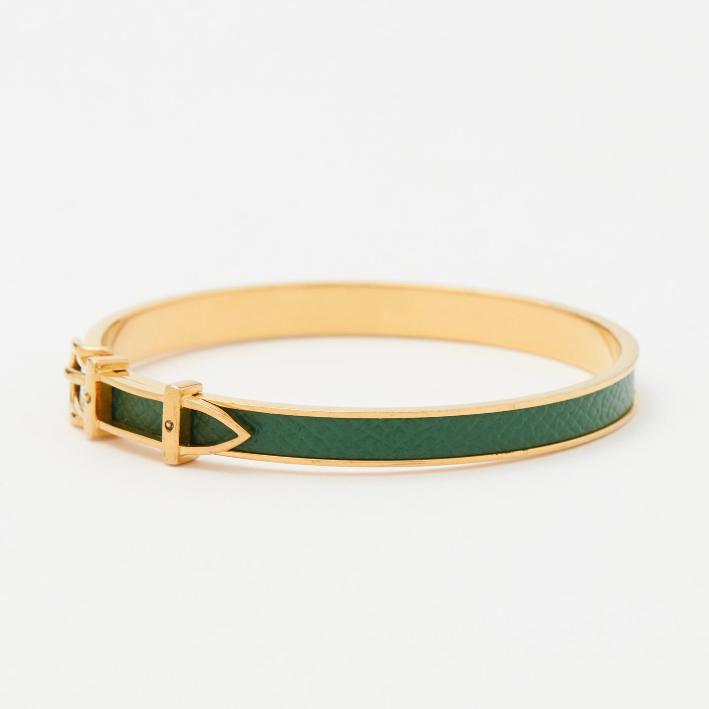 Hermes エルメス アルテミス ブレスレット ベージュ×ゴールド金具