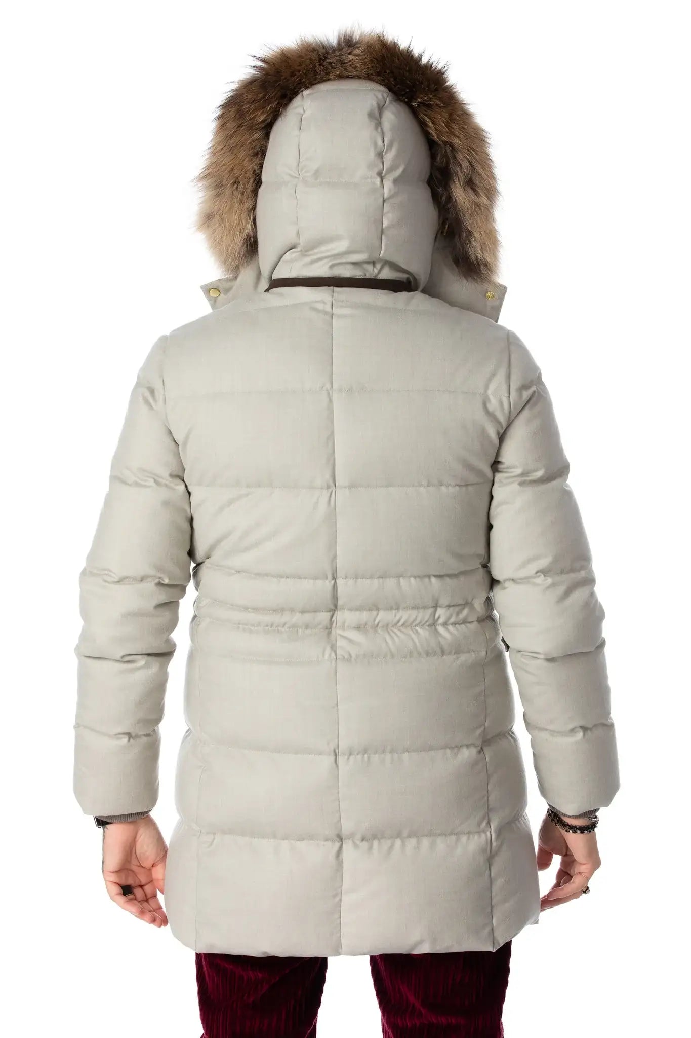 Parka impermeabila din lana virgina si puf - Viggo Tailoring