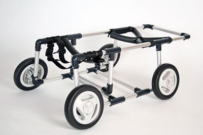 犬用4輪歩行器-犬用歩行器車いすオーダーメイド製作・販売 わんワーク