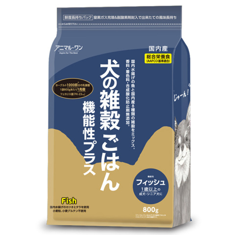アニマルワン】犬の雑穀ごはん 機能性プラス フィッシュ 800gの通販