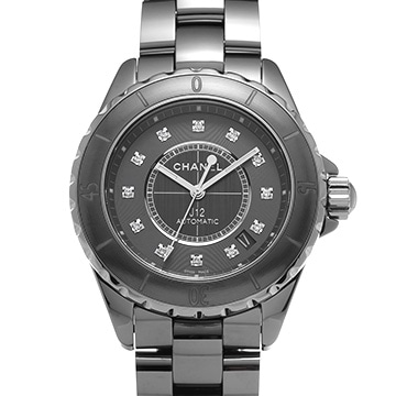 シャネル J12 ファントム H6346 ブラックラッカー レディース 時計