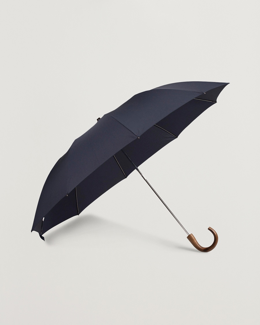 Fox Umbrellas Brown Rabbit Umbrella Navy at CareOfCarl.com