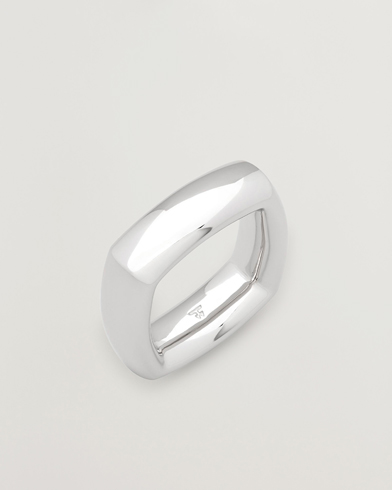 Tom Wood Mined Ring Large Diamond Silver at CareOfCarl.com