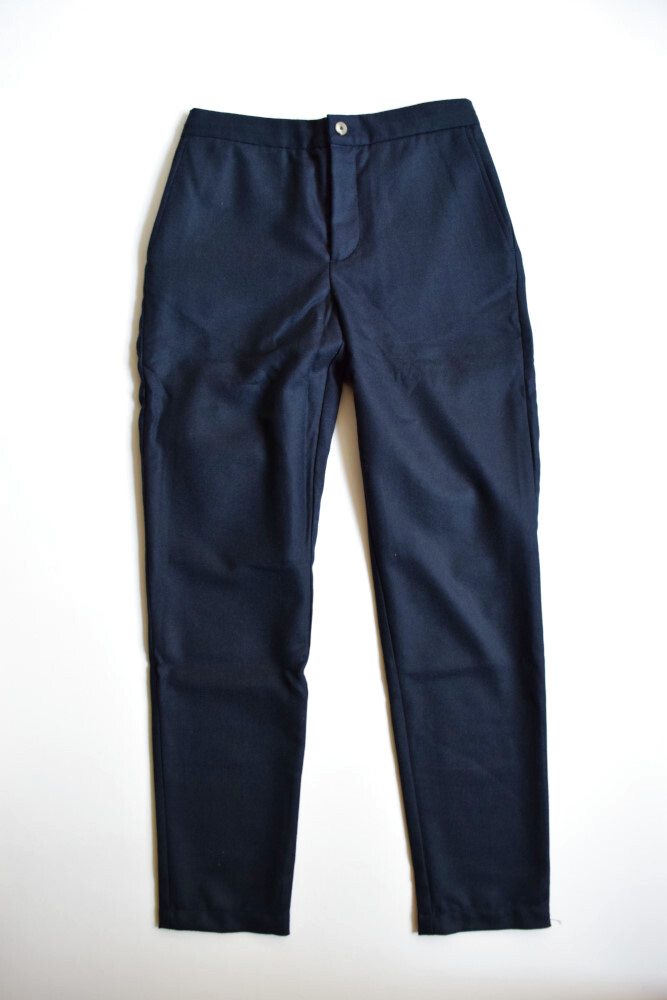 MORE SALE】DE BONNE FACTURE / DRAWSTRING TROUSERS [NAVY]