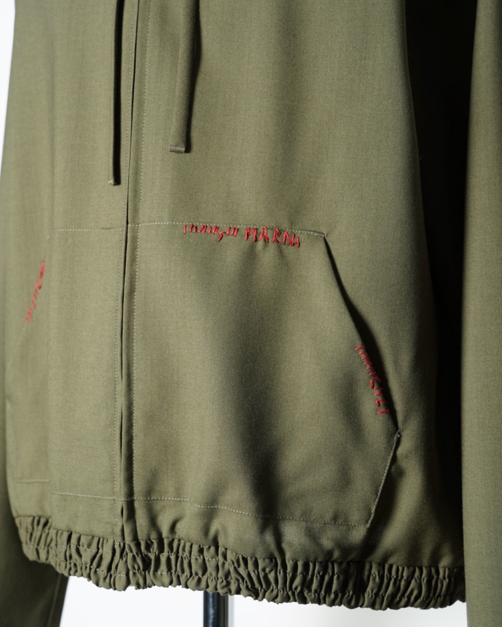MARNI(マルニ)-TROPICAL WOOL ZIP HOODIE-Amanojak.