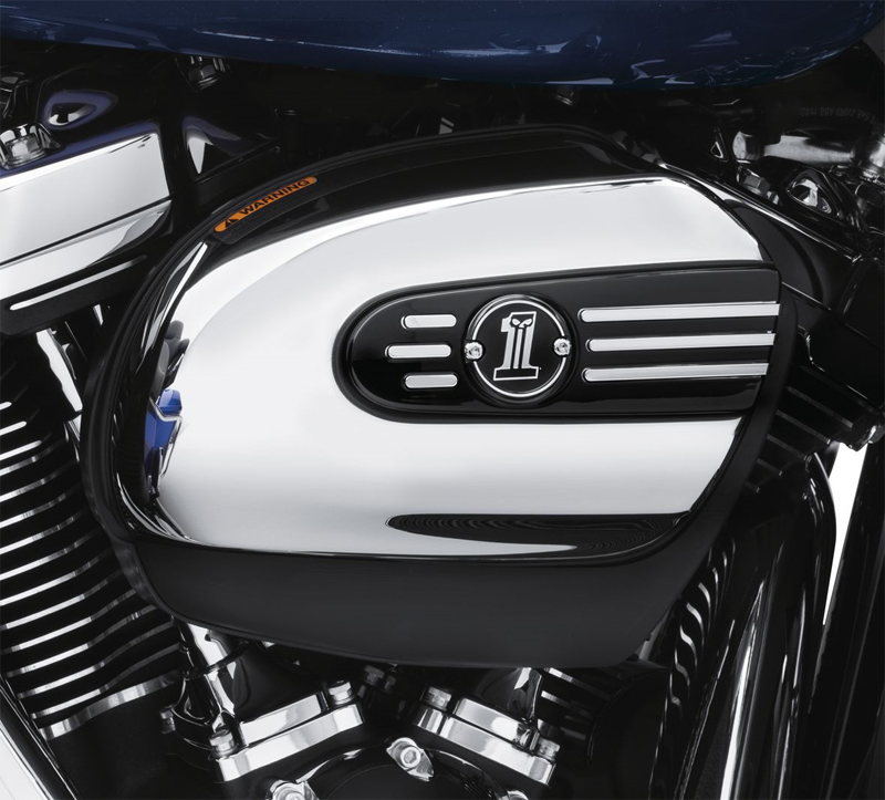ダークカスタムロゴ・エアクリーナートリム - Harley Davidson