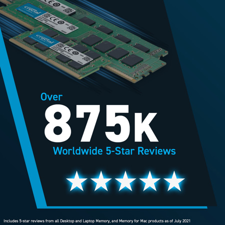 Crucial 16GB DDR5 4800MT/s CL40 SODIMM Memory Module CT16G48C40S5
