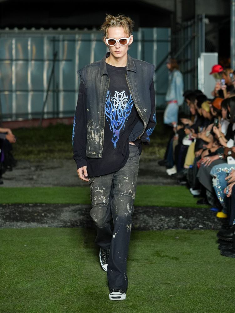 KAMIYA(カミヤ) - KMY-FIRE Distressed L/S Tee – Area