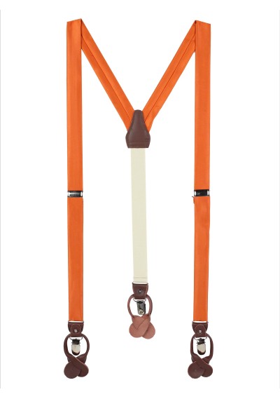 Wedding Suspenders in Persimmon Orange | Bows-N-Ties.com