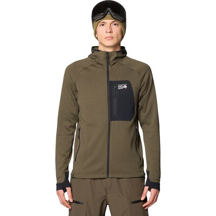Mountain Hardwear Polartec Power Grid Full-Zip Hoodie - Men's