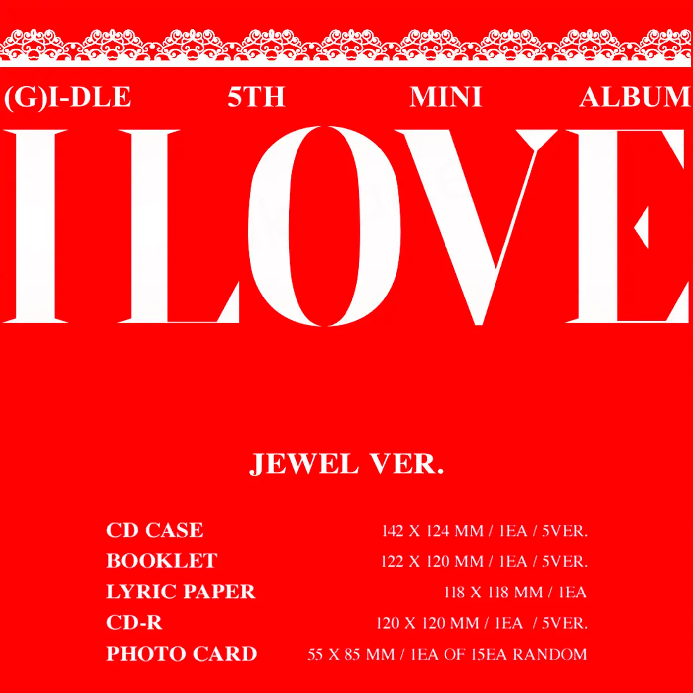 I-DLE – I Love (5th Mini Album) [Member Jewel Ver.] – Bak Bak K