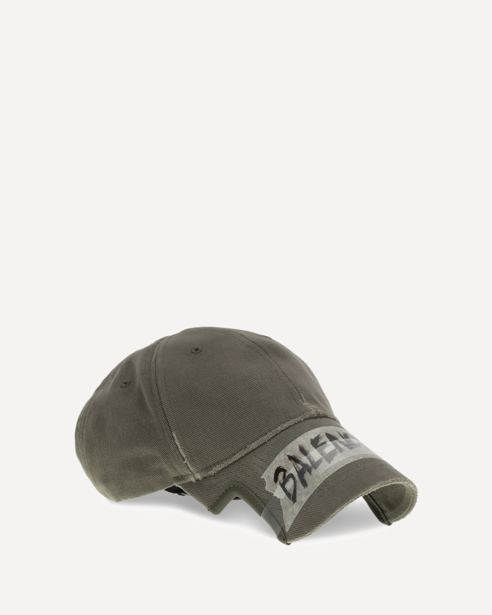 BALENCIAGA Masking Tape Baseball Hat KHAKI | Base Blu