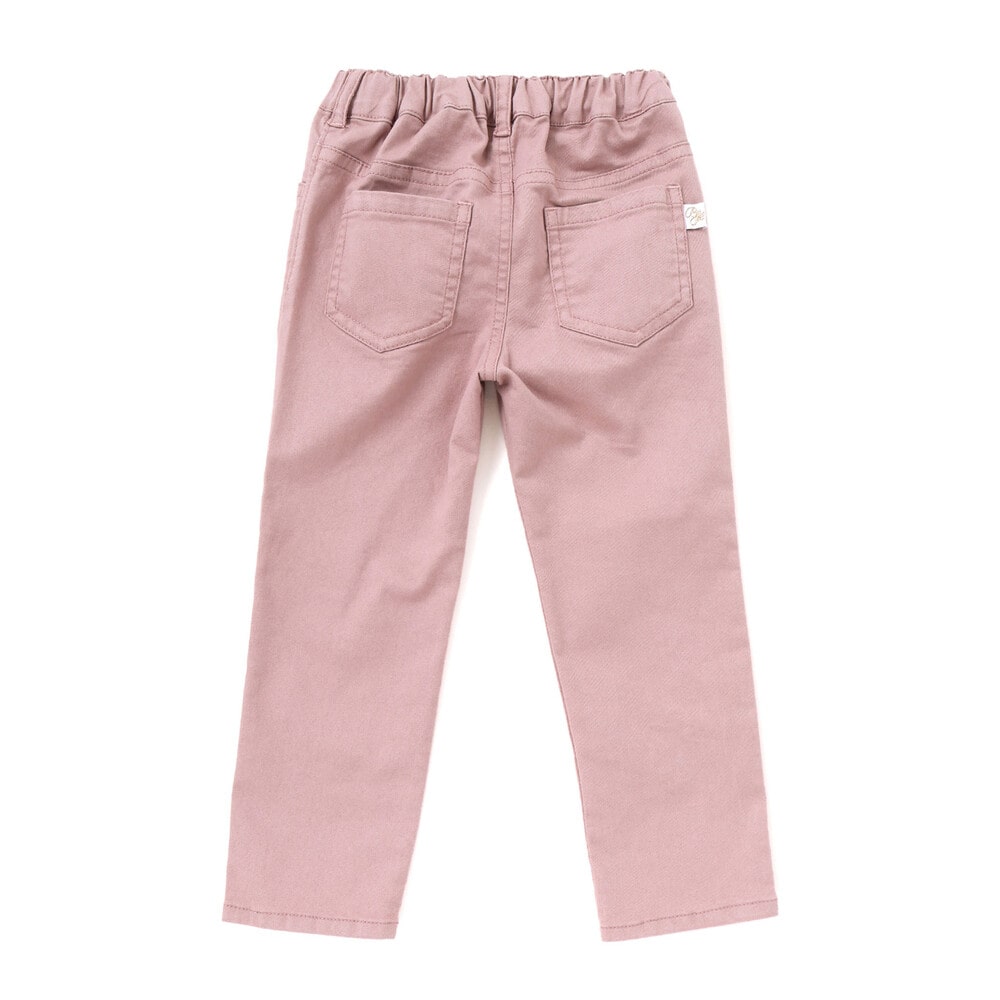 限定商品】花パッチワークカラーデニムロングパンツ(95~150cm